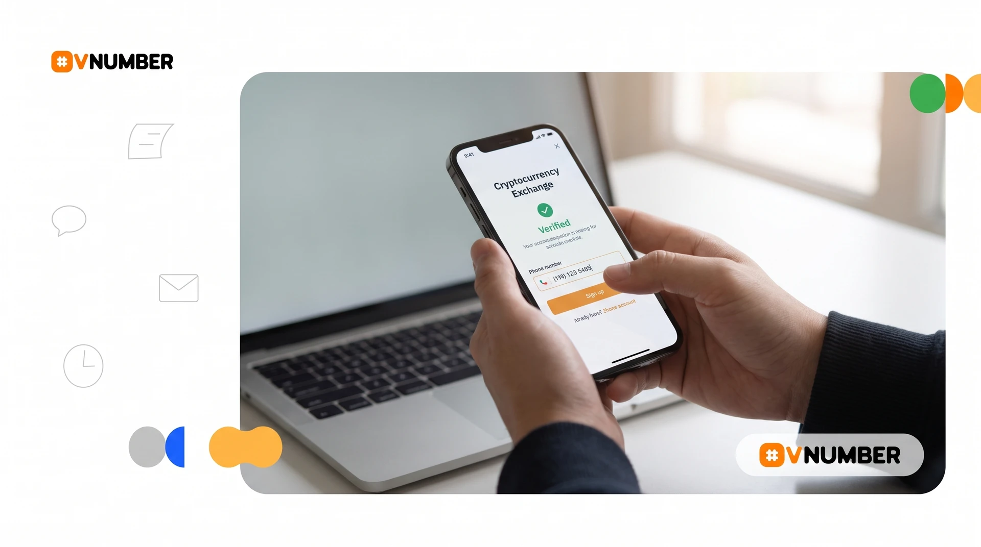 Guía para verificar cuentas en exchanges de criptomonedas usando un número virtual en dispositivos móviles.