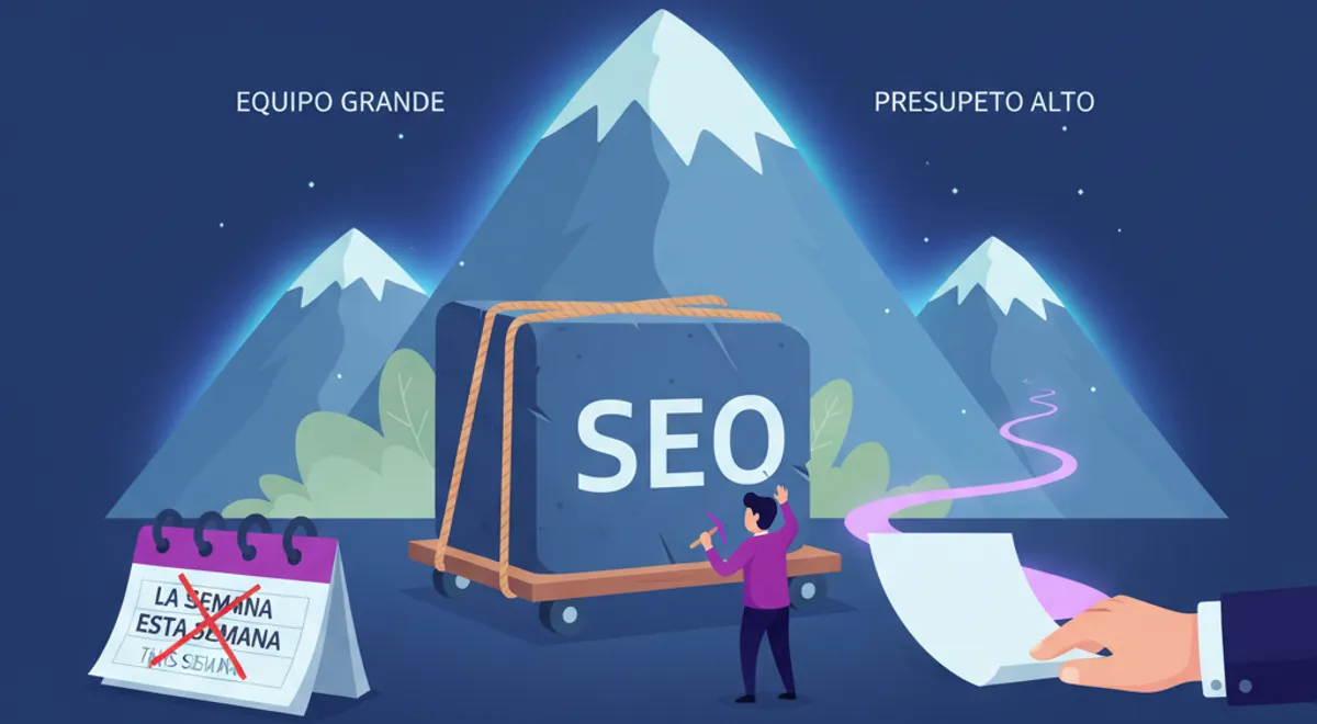 Fundador aplaza el SEO semanalmente, creyendo que competir en búsquedas orgánicas es complicado