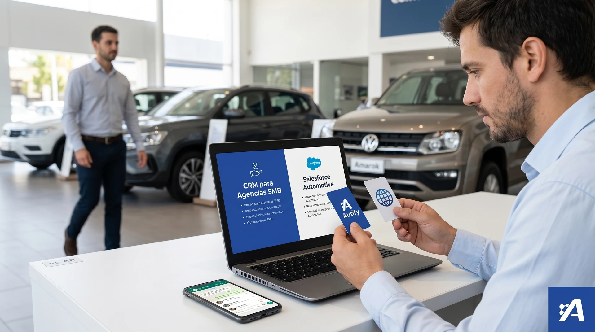 Comparativa entre Autiffy y Salesforce Automotive para concesionarias en Argentina.