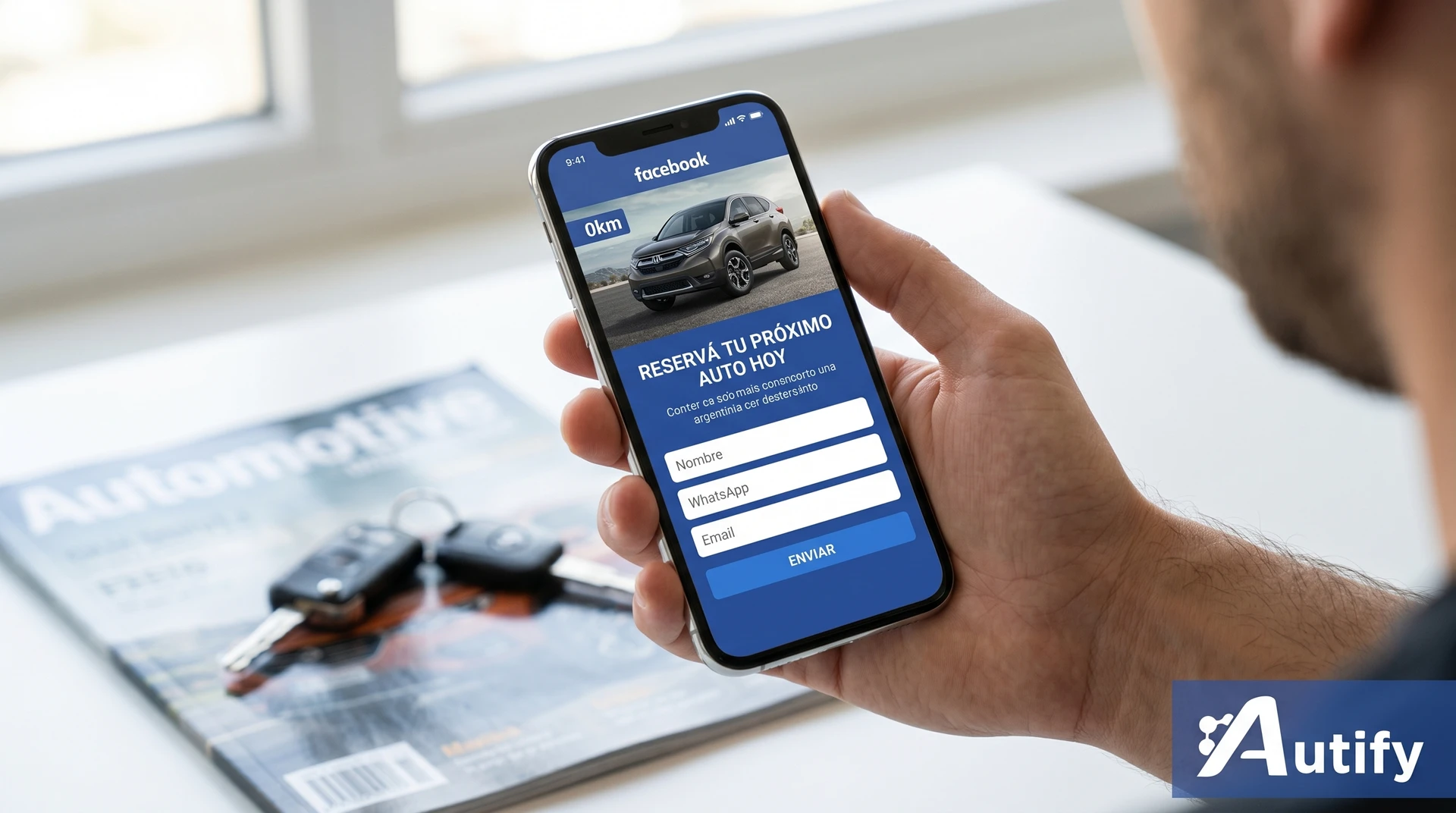 Portada del artículo sobre Facebook Lead Ads para concesionarias automotrices en Argentina, guía 2026.