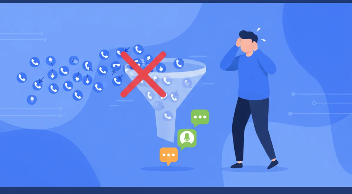 Voicebot de IA realizando múltiples llamadas simultáneas en un entorno de ventas outbound moderno.