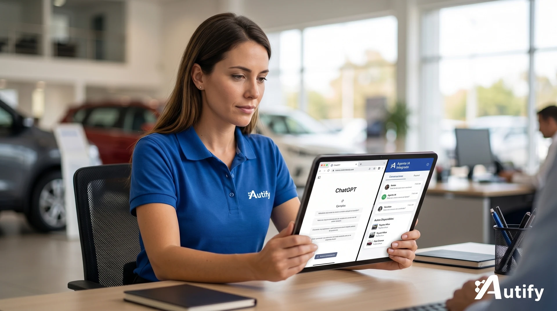 Comparativa entre ChatGPT y agentes IA integrados para concesionarias automotrices.