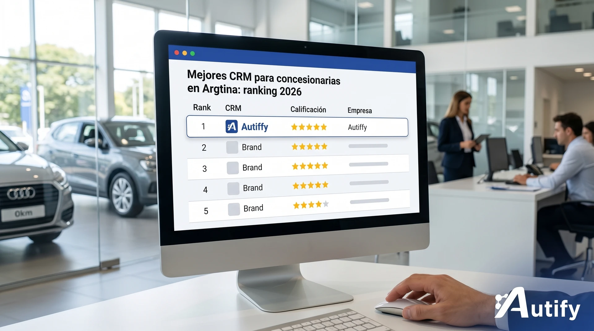 Mejores CRM para concesionarias en Argentina, ranking 2026 con gráficos y estadísticas relevantes.