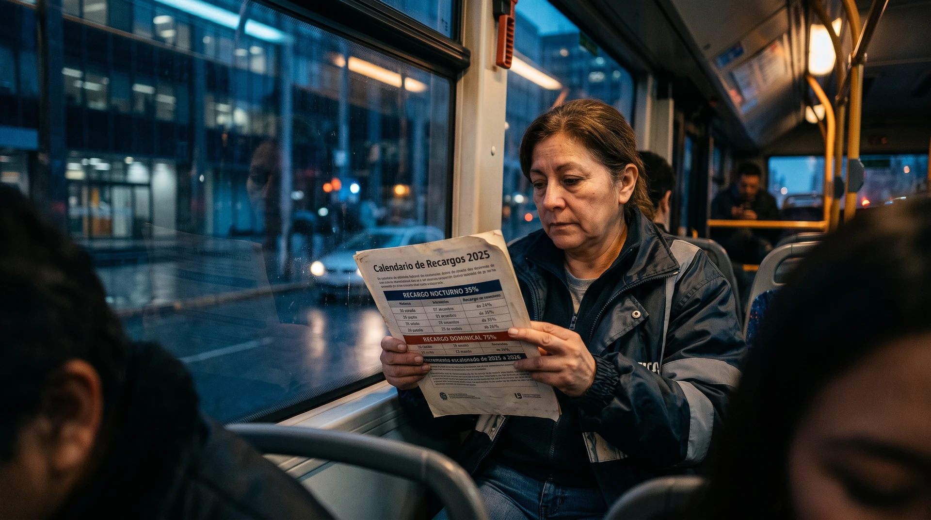 Recargos nuevos según la Ley 2466 de 2025 que afectan costos laborales en turnos nocturnos y días de descanso.