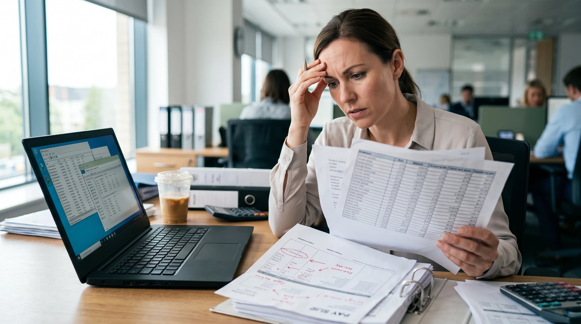 El impacto de errores en la liquidación de nómina por datos dispersos en diferentes áreas de la empresa.