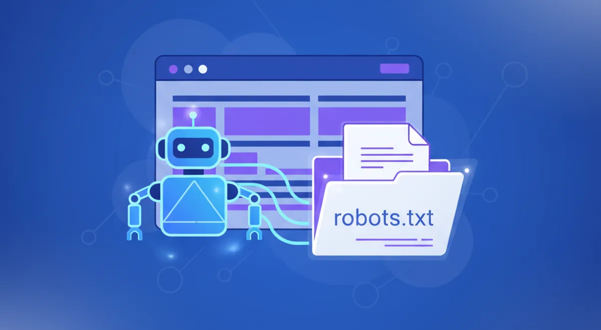archivo robots.txt que indica las pautas de indexación para motores de búsqueda.