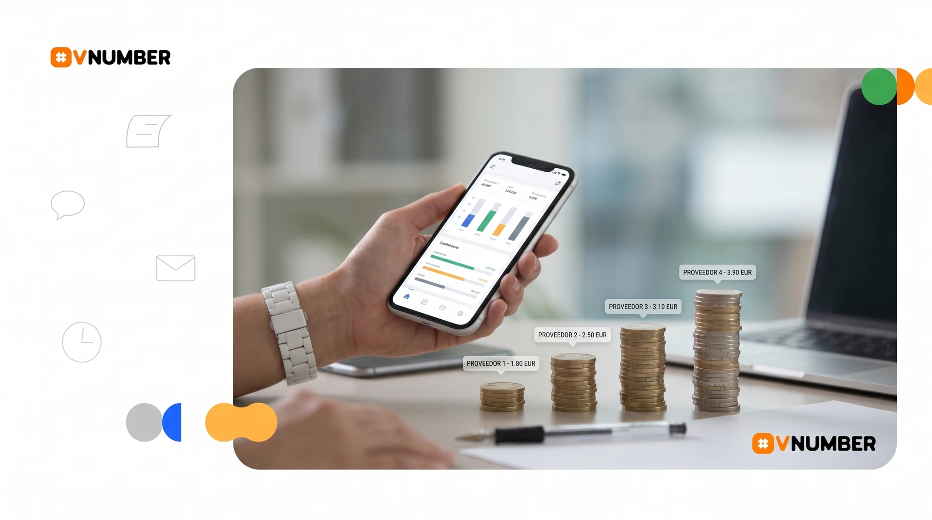 Cuatro principales proveedores de números virtuales indonesios con precios desde 1.80 EUR mensuales y características variadas.