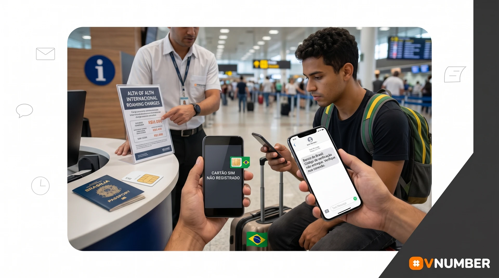 Brasileiros no exterior enfrentam desafios como perda de códigos bancários e altos custos de roaming.