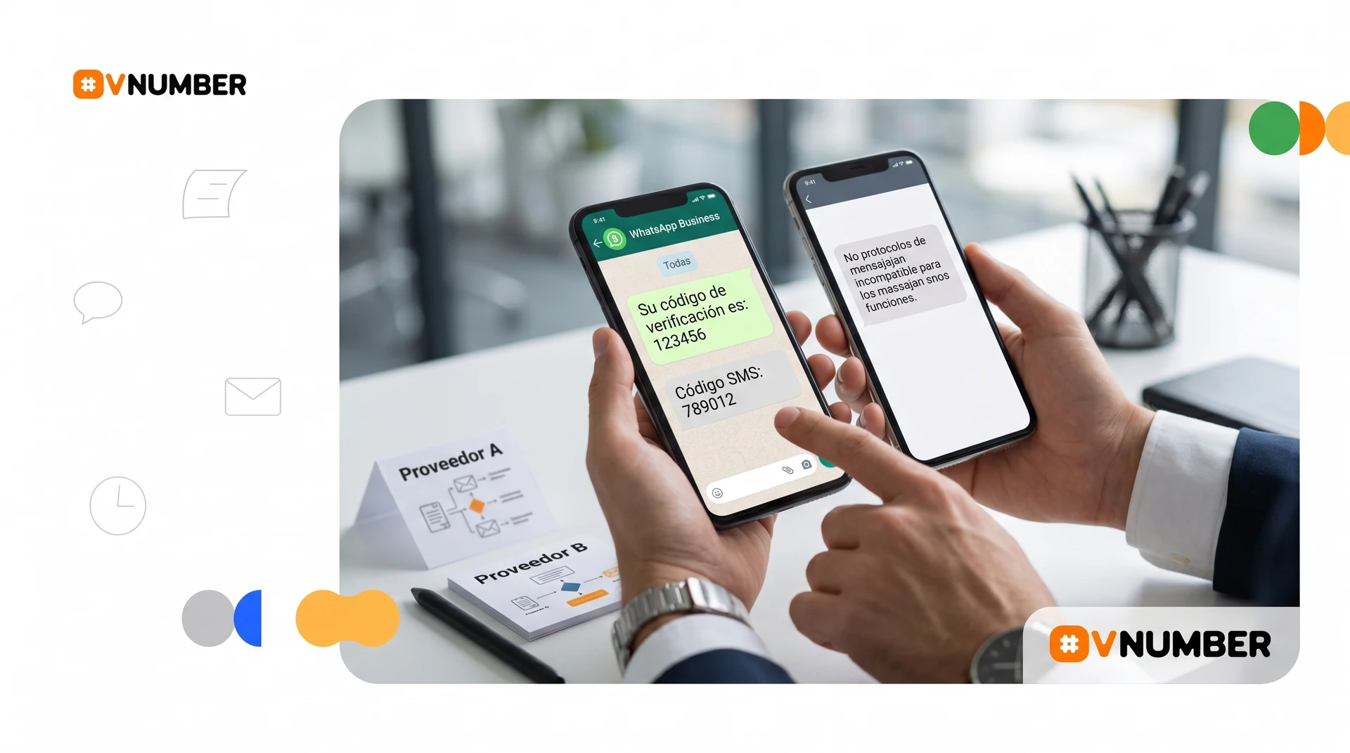 Comparativa de proveedores de SMS y aplicaciones de mensajería, destacando compatibilidad y servicios.