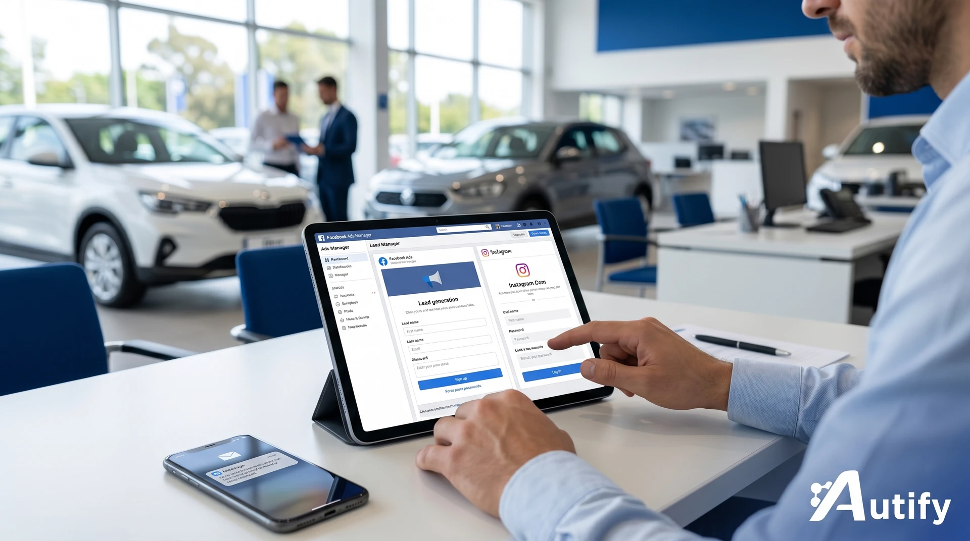 CRM efectivo para concesionarias: captación automática de leads desde Facebook e Instagram con Meta Ads.