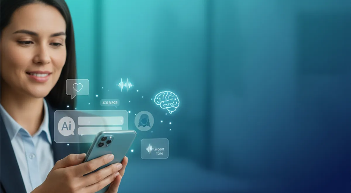 Agente humano asistiendo a clientes en situaciones emocionales, mejorando la experiencia de servicio con IA.