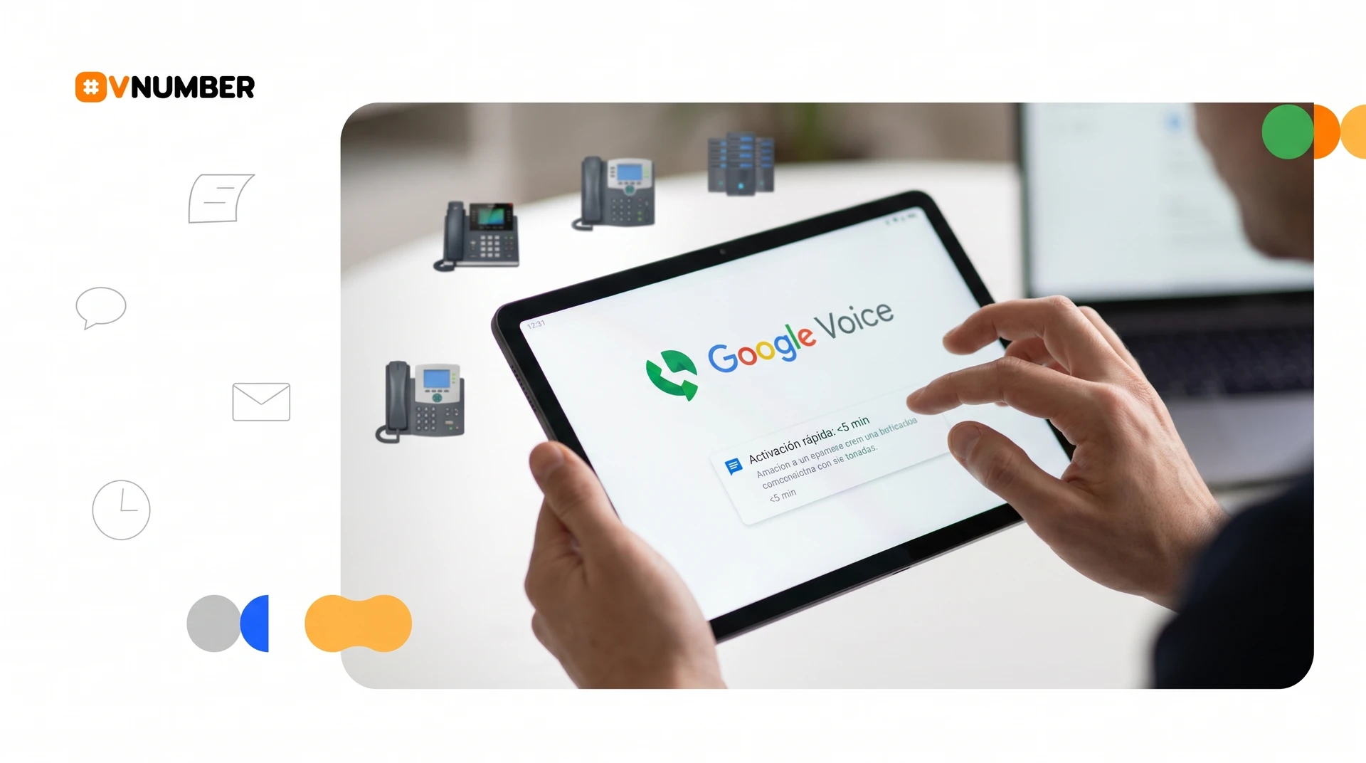 Google Voice ofrece servicios confiables con activación rápida y alta tasa de entrega, ideal para comunicaciones eficientes.