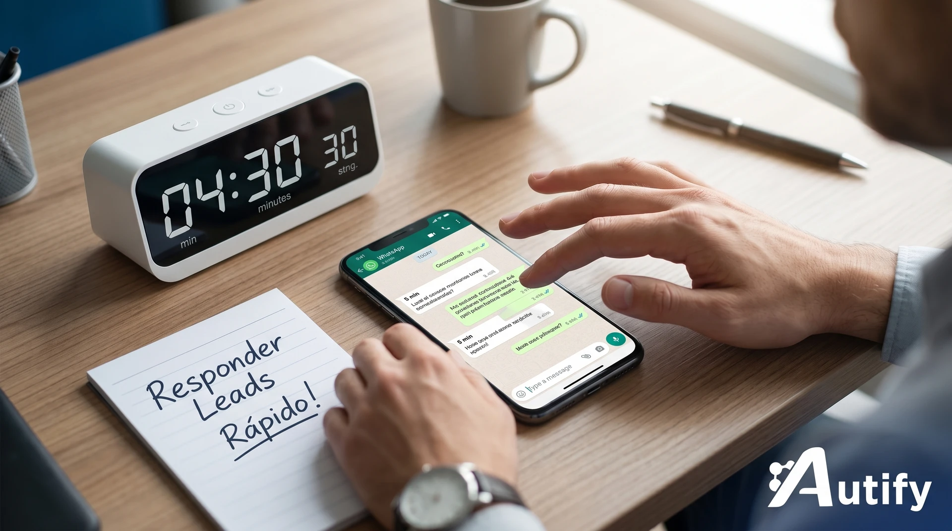 Estrategias efectivas para responder leads de WhatsApp rápidamente y optimizar el tiempo del equipo.