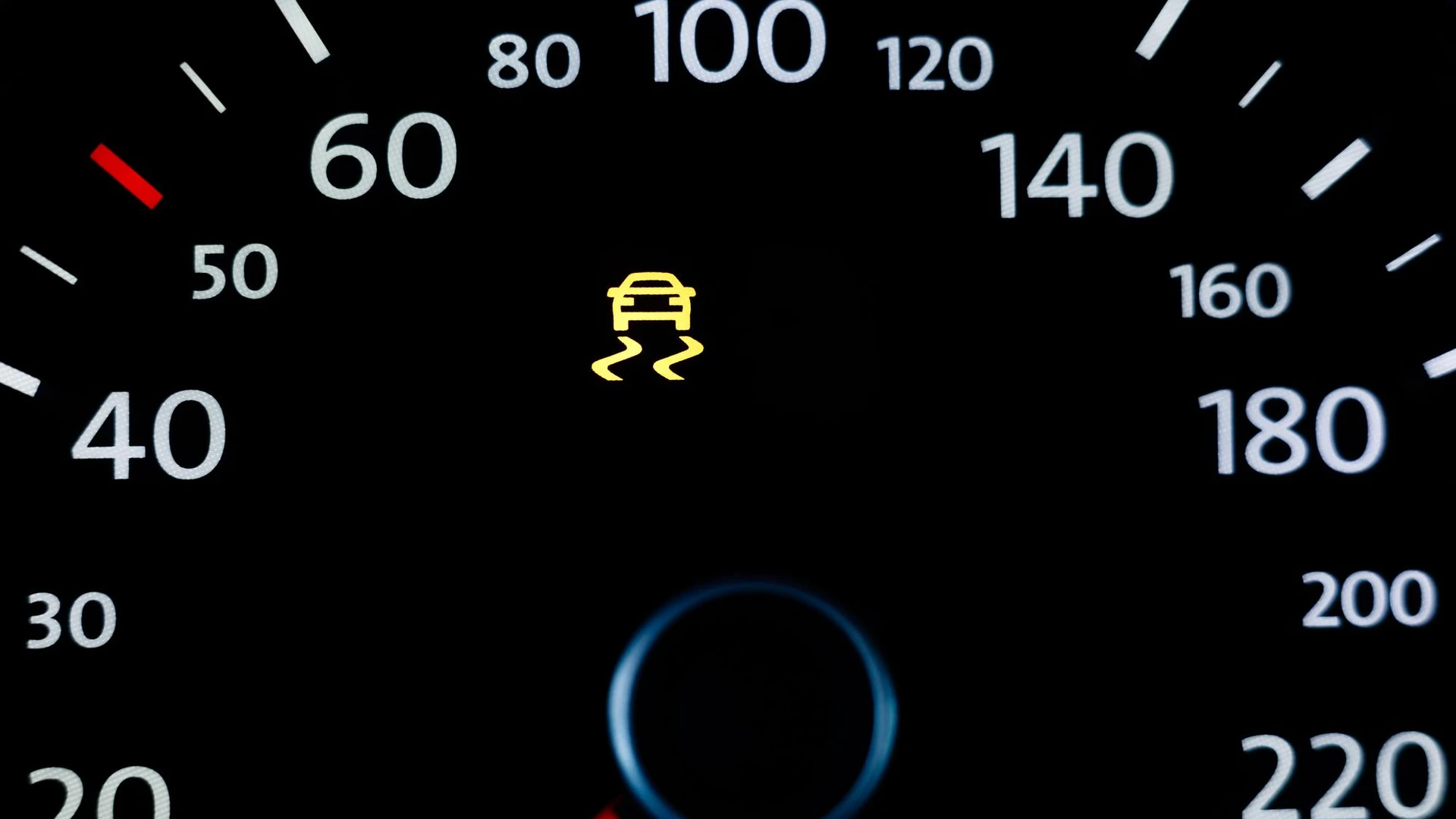 Car interior gauge ESP light